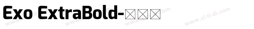 Exo ExtraBold字体转换